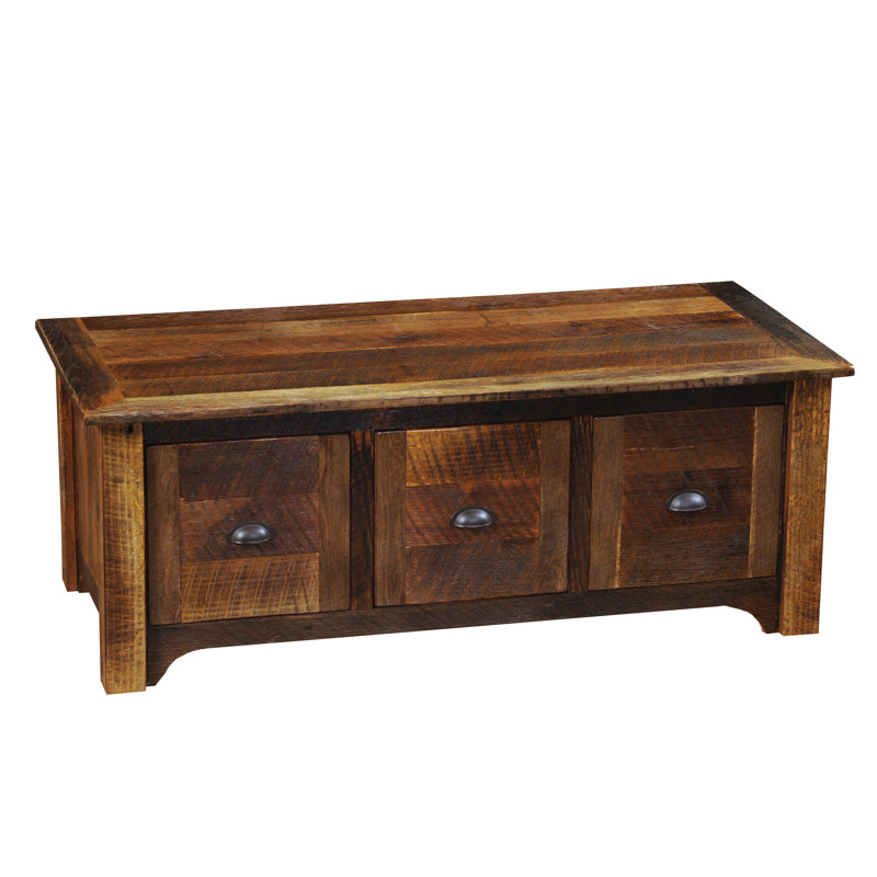 Table basse à trois tiroirs Fireside Lodge Barnwood