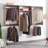Oak Wall Mounted Wood Closet System