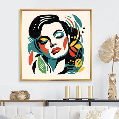 «Minimalist Floral Woman In Henri Matisse Style I», art sur toile tendance