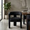 Chaise légère et luxueuse en velours