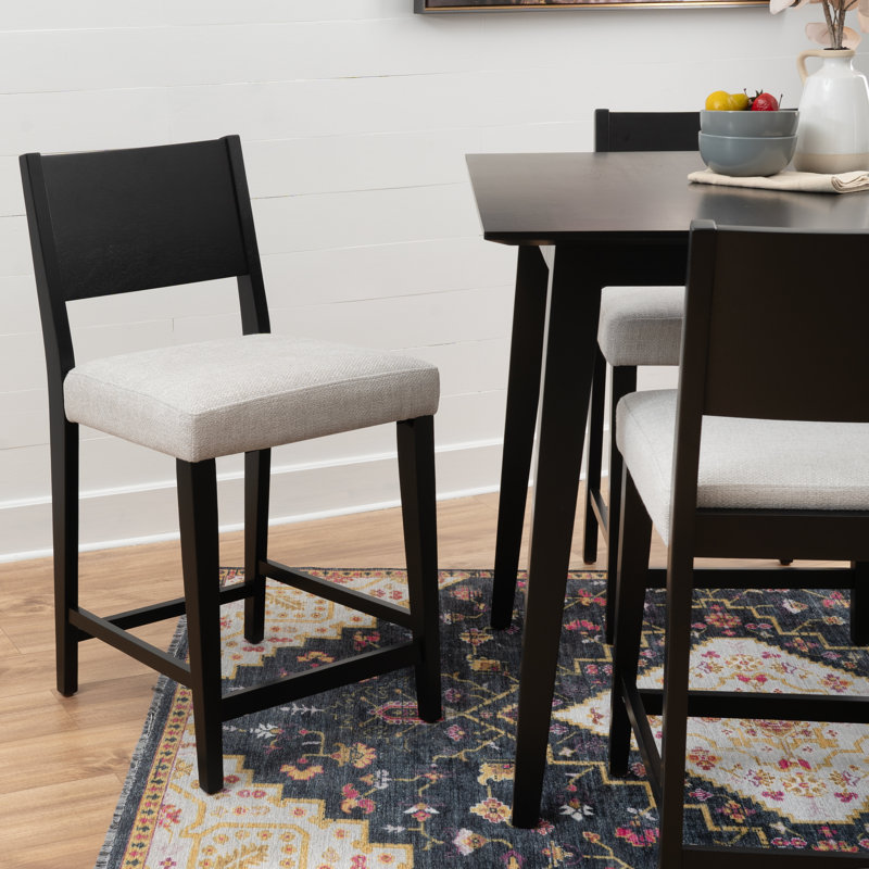 Tabouret de comptoir noir Alistair Cangelosi