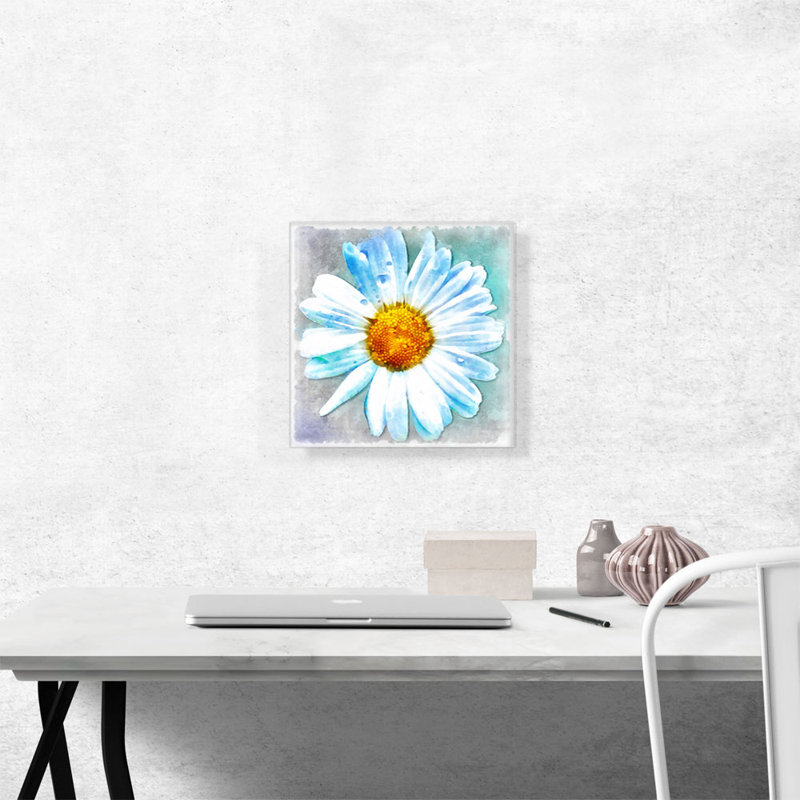 «Daisy», reproduction d'art sur toile tendue, H 12 po x l 12 po x P 0,75 po