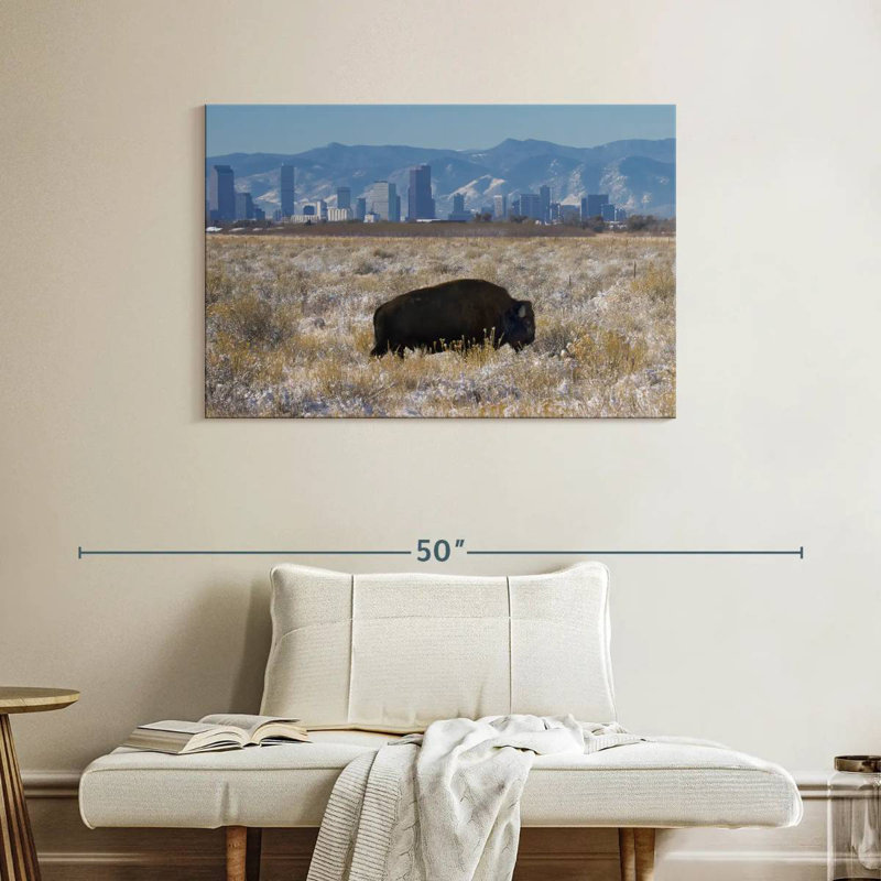 Brampt Denver Bison, 26" H x 39" W