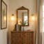 Applique murale 1 lumière en forme de cylindre en pierre naturelle moderne minimaliste en albâtre pour salon de chambre à coucher