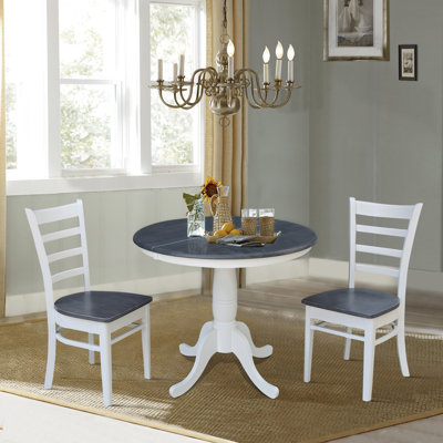 Echols Extendable Solid Wood Dining Set
