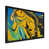 Impression noire sur toile encadrée sélectionné