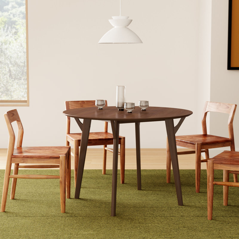 Evanston 42" Wood Dining Table, Walnut
