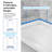 Streamline 48 in. x 32 in. Corner PP Shower Base in Glossy White With Left Drain, Drain Included