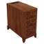 Table de bout avec 3 tiroirs, table de coin avec 4 tablettes ouvertes, table d'appoint haute pour chambre à coucher et coin