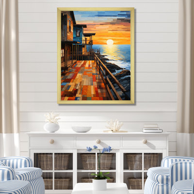 Kortnei " Coastalpier Pier Perspective Pastoral I "