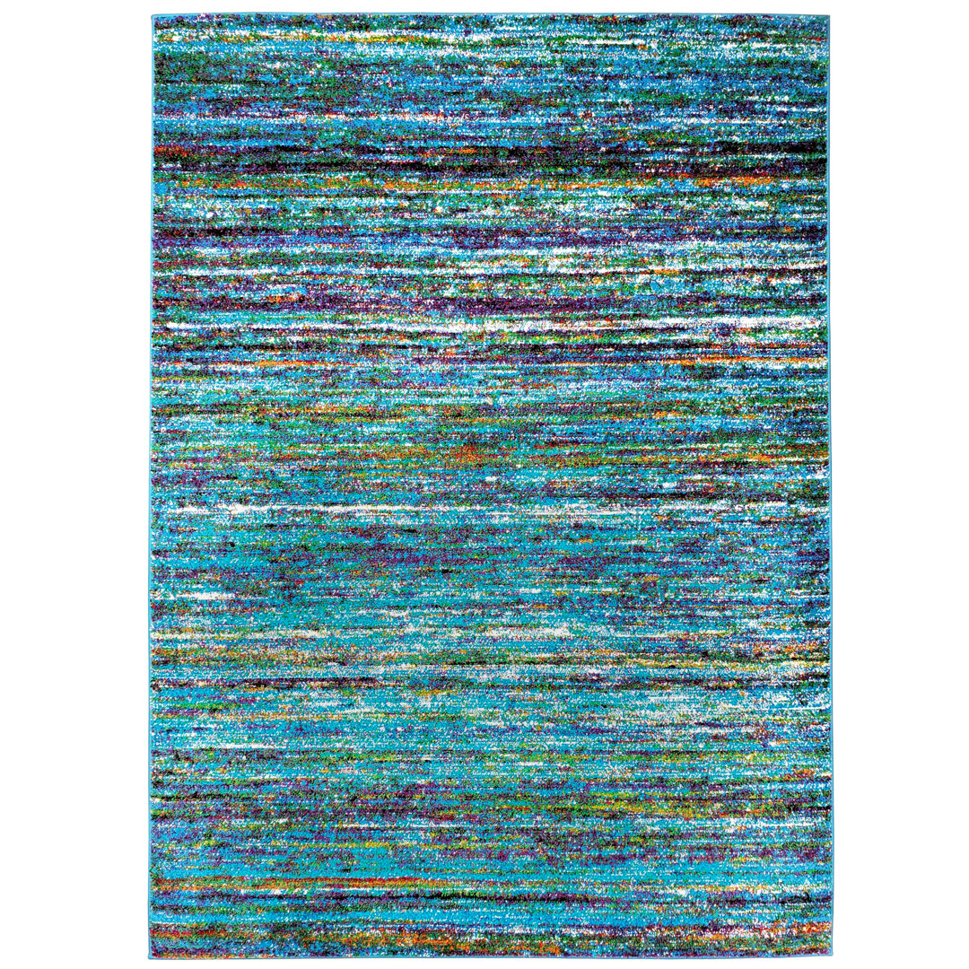 Ethyleen Striped Blue Area Rug Bungalow Rose Rug 