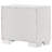 Copper White 2-Drawer Rectangular Nightstand With Bar Handle Pulls