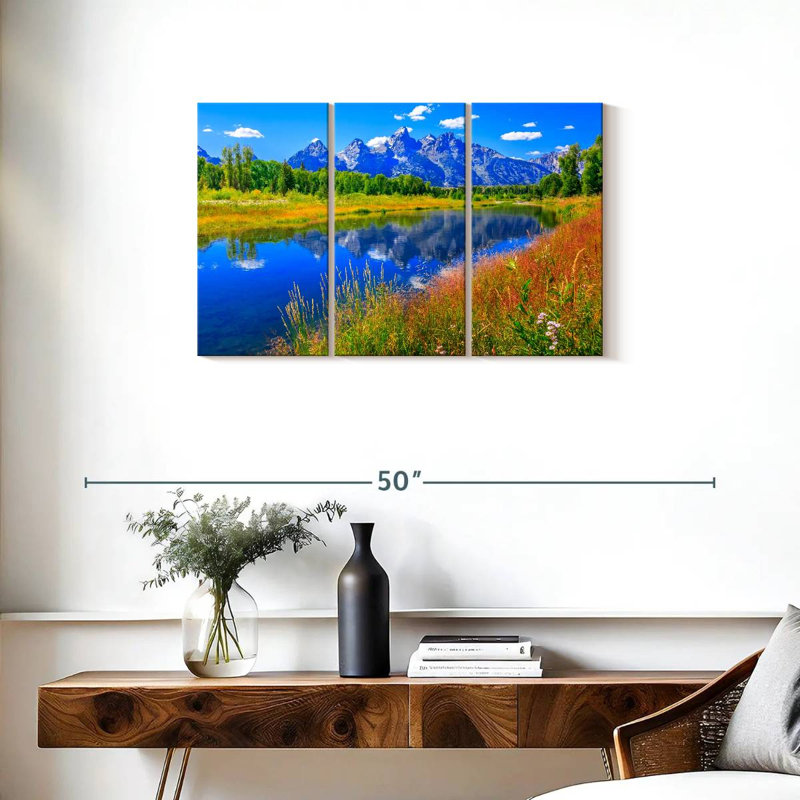Alvord Grand Teton, fleurs sauvages, H 20 po x l 33 po
