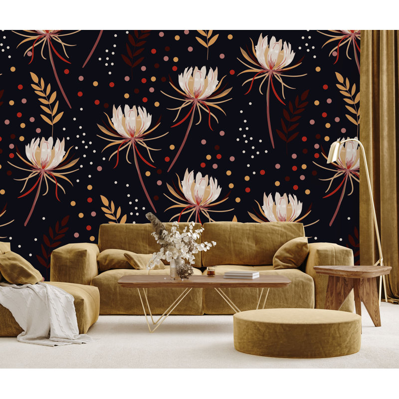 Murale florale, L 125 po x L 125 po