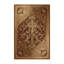 Tapis oriental brun ornemental lavable à la machine Bartow - reliure brun clair-1347227228