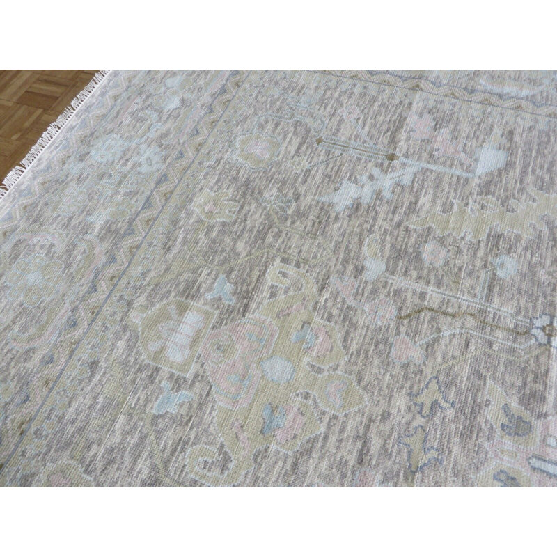 Tapis bleu ciel unique de 9 pi x 12 pi 4 po