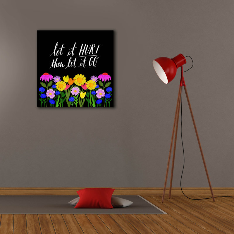  «Let It Hurt» par Elizabeth Caldwell, art mural sur toile, 26 po x 26 po, H 26 po x l 26 po