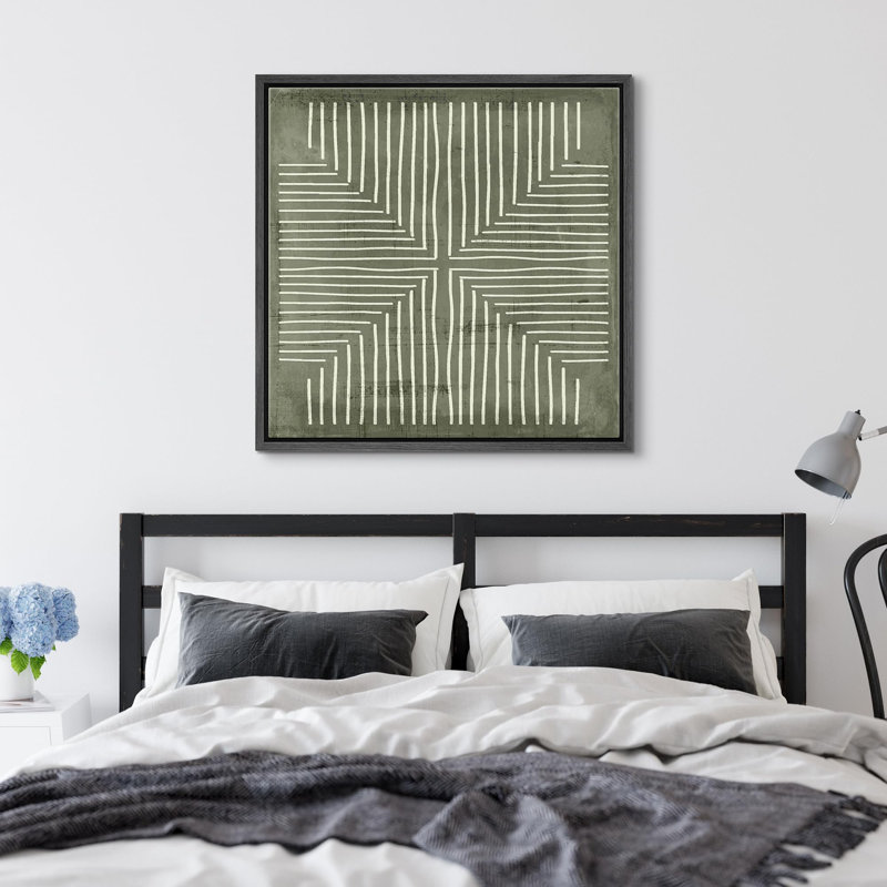 Impression sur toile encadrée en niveaux de gris, H 24 po x l 24 po, Noir