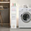 5 Tier Bathroom Storage Cabinet Narrow Floor Standing Storage Cabinet-447941324