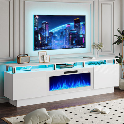 Alazik TV Stand with Electric Fireplace