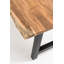 Kaytrin Acacia Solid Wood Top Metal Base Dining Table-1516750394