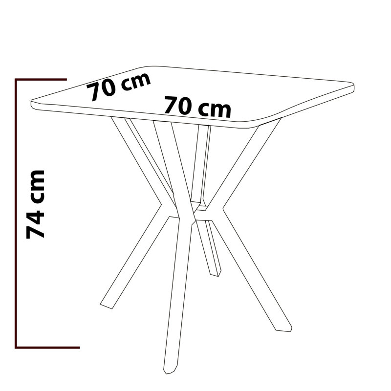 Ensemble de table et chaises de salle à manger extensible Modern (3 pièces), bleu marine et noyer | Table en carton 100% enduit de mélamine, table: 27,6 po x 29,1 po x 27,6 po | Chaises à structure en métal, tissu en lin, élégantes et fonctionnelles pour les espaces de repas à la maison