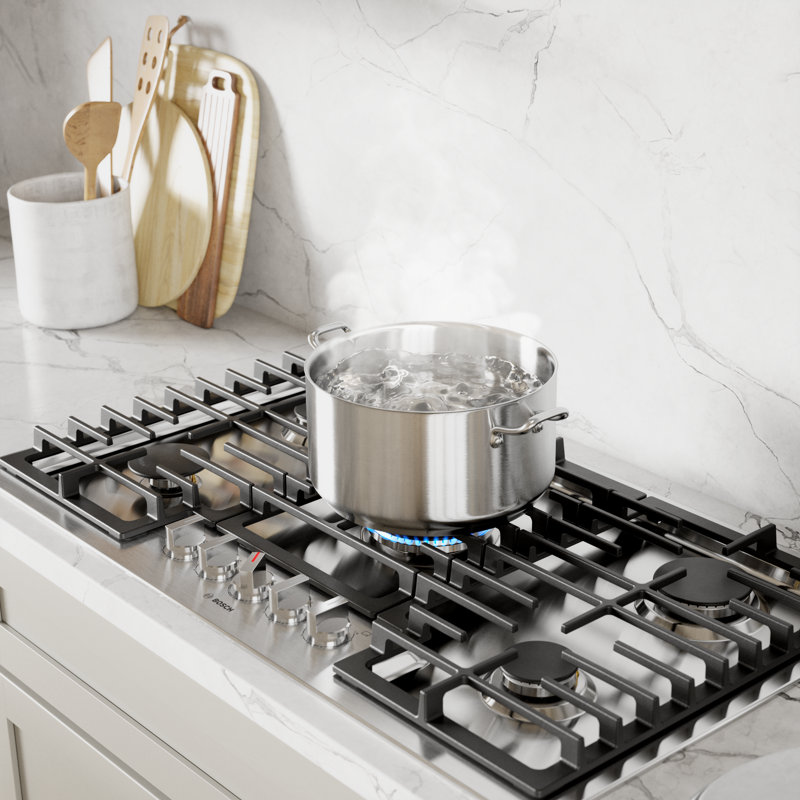 800 Series,36' Gas Cooktop,5 Burner,SS