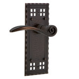 Craftsman Plate Privacy (Bed & Bath) with Swan Lever