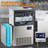 Cooling Station AMERLIFE Commercial Ice Maker with 2 Way Water Inlet, 150lbs/24H Freestanding ice Machine Countertop with 24lbs Storage Capacity, Self Cleaning for Home/Bar/Restaurant