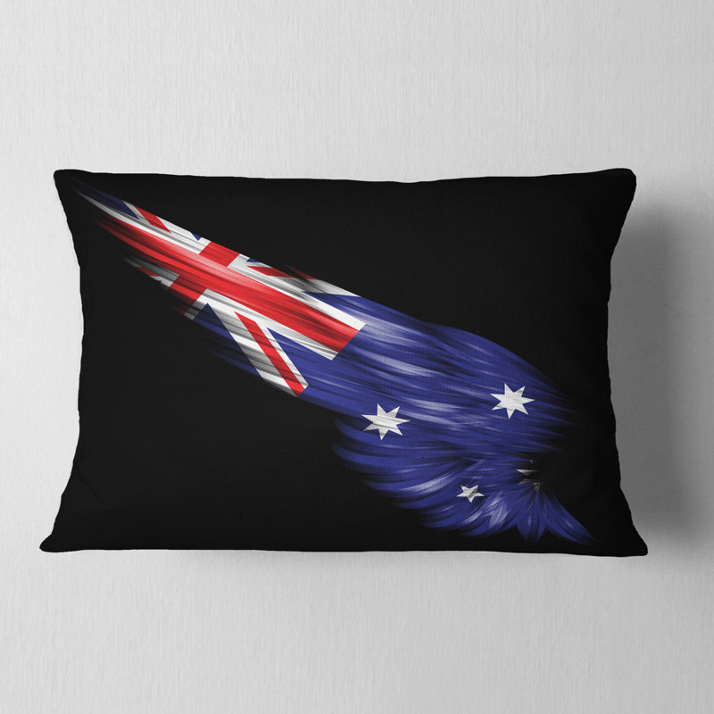  Coussin lombaire abstrait avec drapeau australien