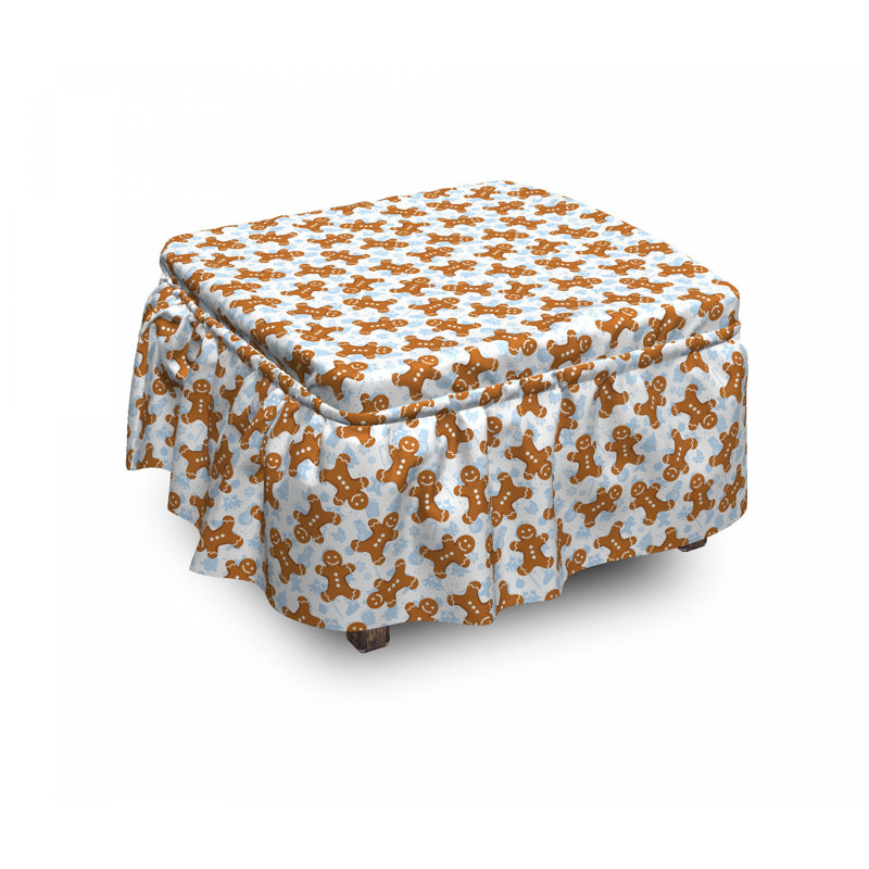 Box Cushion Ottoman Slipcover