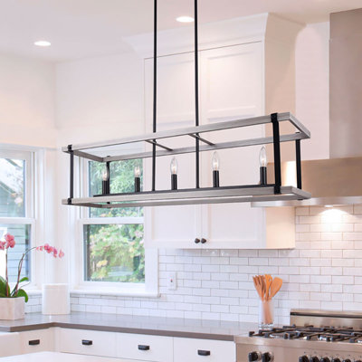 5 - Light Dimmable Kitchen Island Classic / Traditional Chandelier