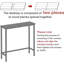 Console étroite, petite table d'entrée de 29,5 po, table de couloir mince, table d'appoint mince pour le couloir, chambre à coucher, salon, vestibule, noir
