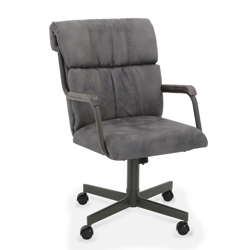 Chaise avec accoudoirs Gillette Duhaime, gris