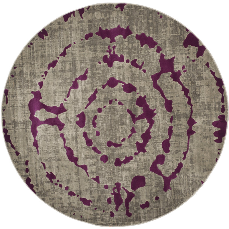 Porcello Performance Abstract Rug, Round 6'7"
