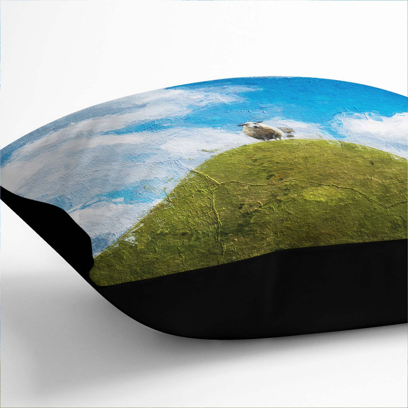 Square Throw Cushion, 40cm H x 40cm W x 15cm D, Black