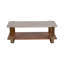 Table de salon rectangulaire moderne en bois et métal avec rangement pour la maison - petite table basse pour le bureau ou la chambre à coucher-1006050971