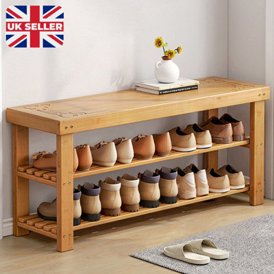 12 Pair Shoe Storage Bench