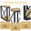 Table de chevet moderne 1 pièce pour chambre à coucher et salon, table d'appoint de style industriel-432444214