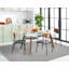Tapis ivoire / gris en coton tissé à la main Alpo-1747608129