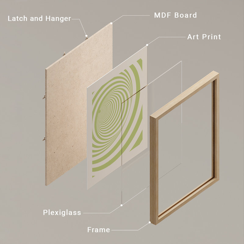«Modern Monstera Leaf, H 14 po x l 11 po, Naturel