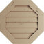 Timberthane Octagonal Faux Wood Non-Functional Gable Vent, Primed Tan
