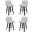 Tabouret pivotant avec structure en bois massif Malakeh-940147263-985001775-1000772009