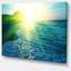 «Foamant Blue Waves», reproduction de photo sur toile tendue-19408072