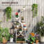 Support à plantes à 8 niveaux pour l'intérieur, tablette pour plantes de 62 po de hauteur, support en forme de S-2050889413
