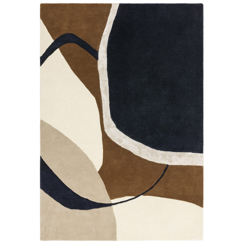 Corel Geometric Wool Hand Tufted Area Rug, Rectangle 200 x 290cm