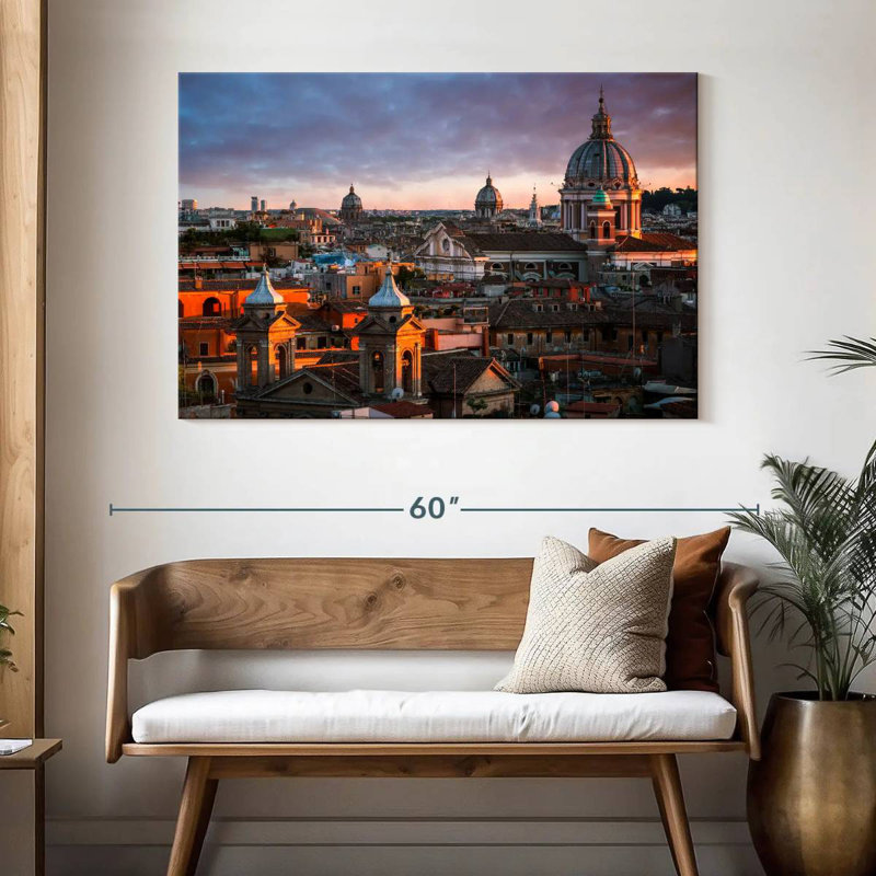 Sirci Rome, crépuscule, H 32 po x l 48 po