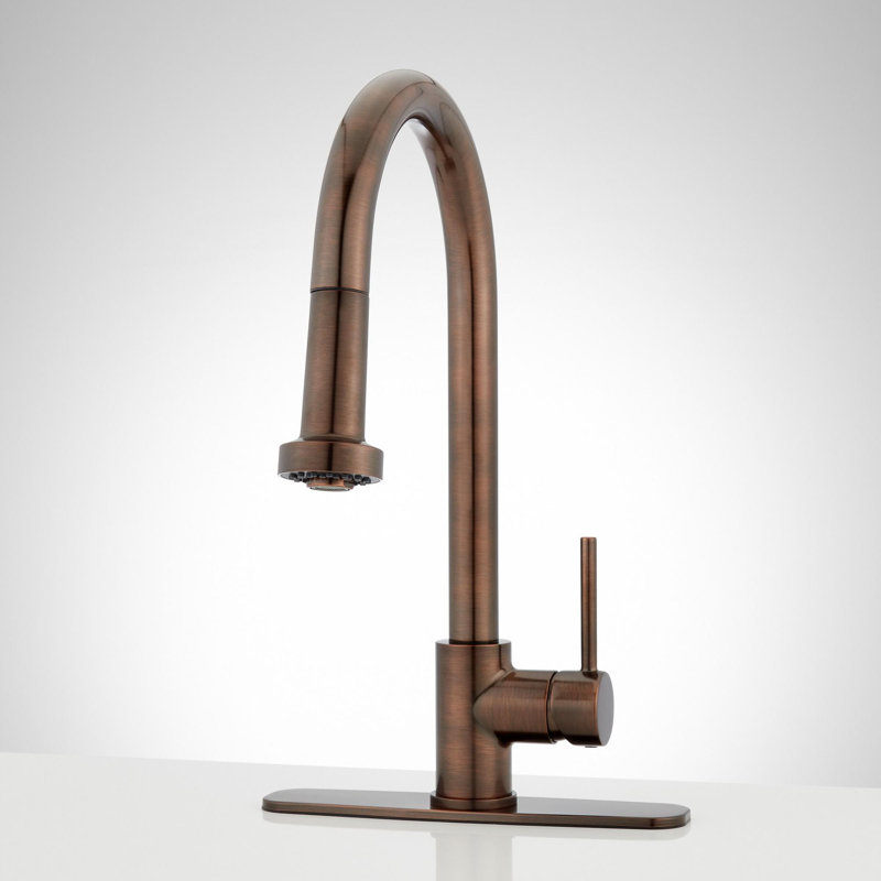 Ridgeway Pull-Down Kitchen Faucet with Deck Plate - Oil Rubbed Bronze, Oil Rubbed Bronze
