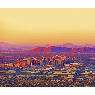 Phoenix Aérien Skyline, Arizona - reproduction de photo sur toile