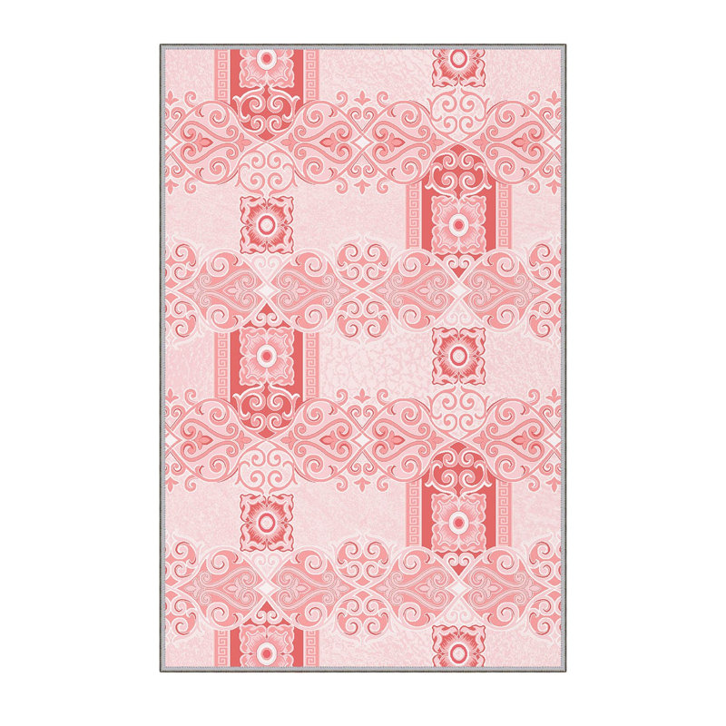 Antibacterial Woven Carpet (3D Digital Print) 4.0 x 5.9 Feet, 100% Polyester, Pile Height: 0.3 Inches | PVC Felt Dot Non-Slip Underside, Machine Washable, Perfect for Living Room & Bedroom Decor